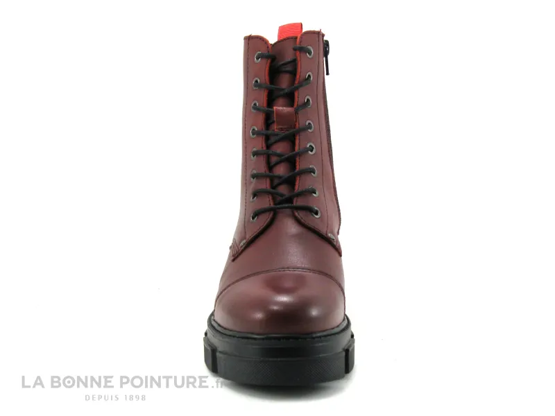 Achat chaussures GoodStep Femme Boots, vente Good Step 3621-D13 bordeaux - Bottine plateforme - Foulard