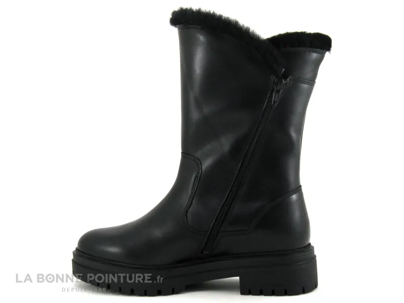 Achat chaussures Hooper Femme Bottine, vente Hooper LUKE Noir - Bottine Femme avec fourrure