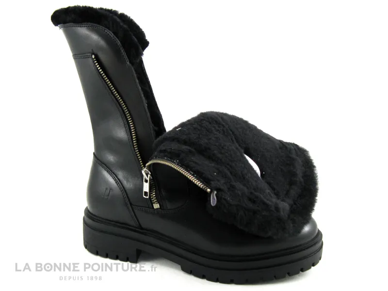 Achat chaussures Hooper Femme Bottine, vente Hooper LUKE Noir - Bottine Femme avec fourrure