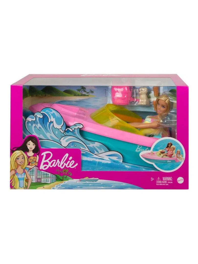 Barbie Et Son Bateau Coffret Avec Poupee Mannequin - N/A