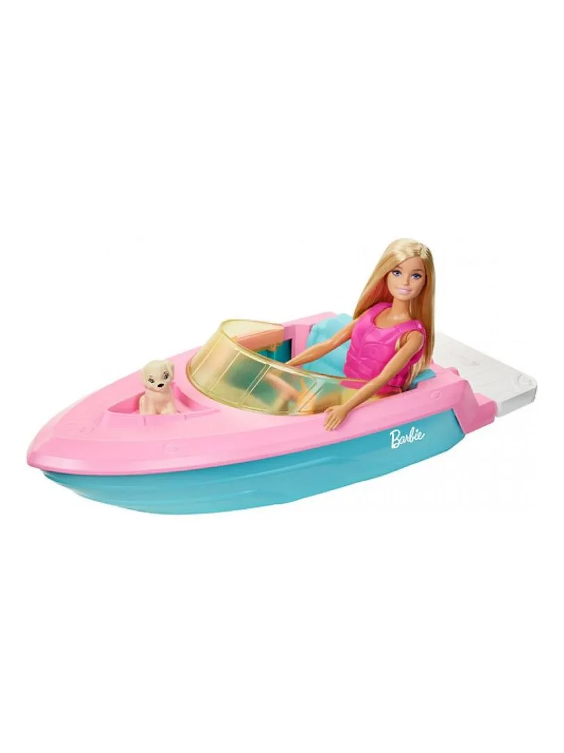 Barbie Et Son Bateau Coffret Avec Poupee Mannequin - N/A