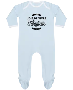 Body Pyjama Bébé Joie de vivre et Tartiflette par Rustic