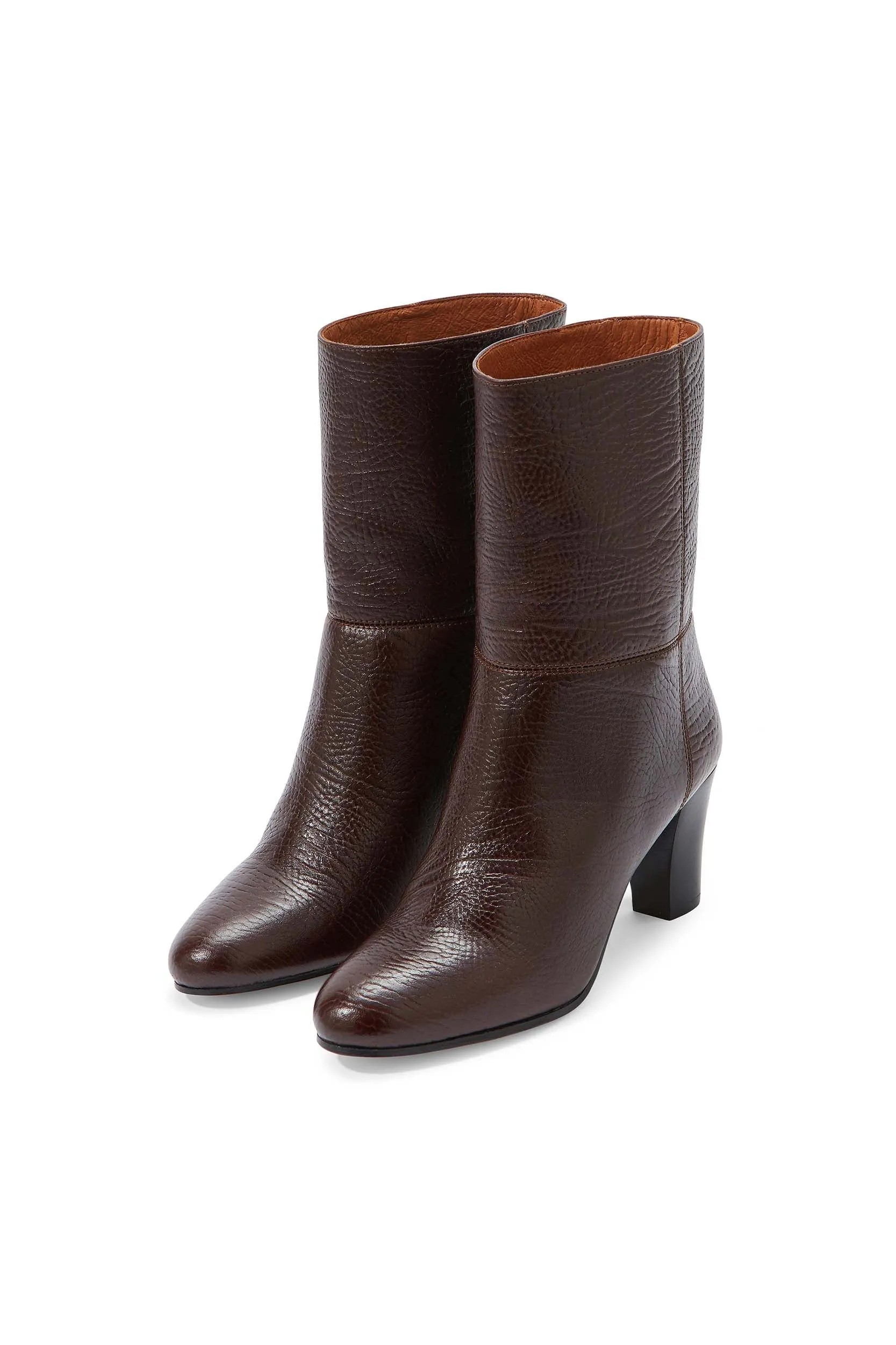 Bottines Nivia marron gravé