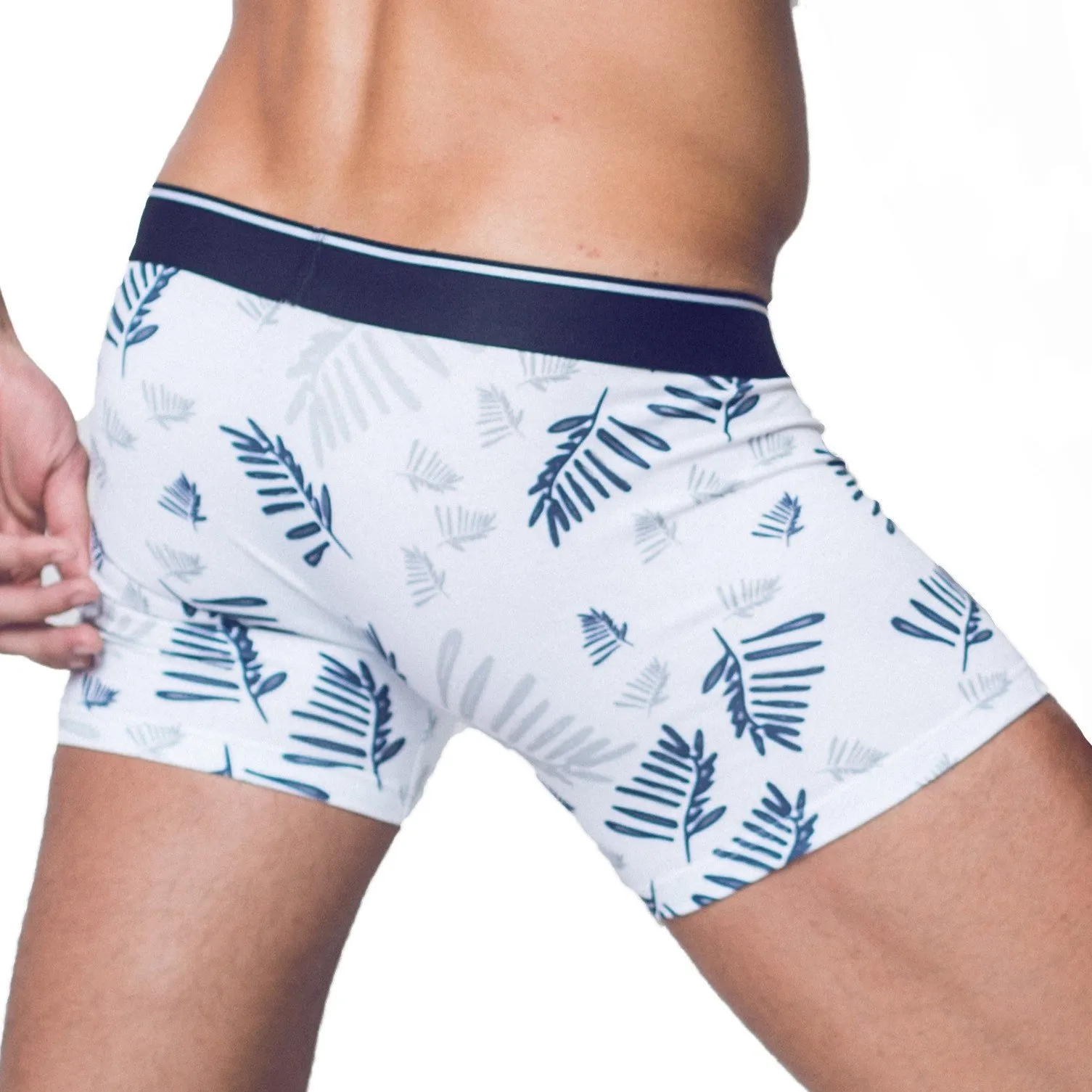 Boxer Fern Print - Walking Jack : vente shorty boxers homme Walking...