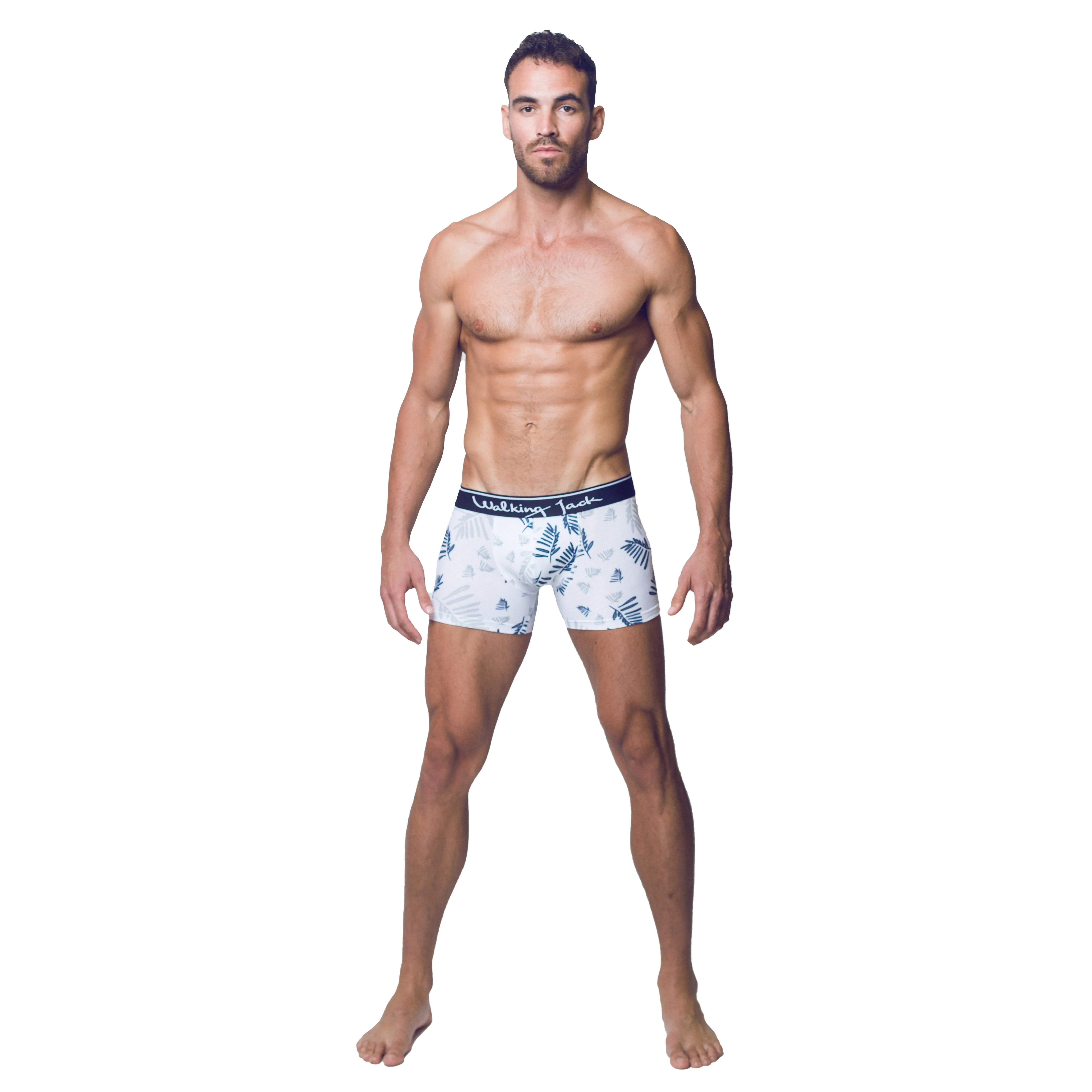 Boxer Fern Print - Walking Jack : vente shorty boxers homme Walking...