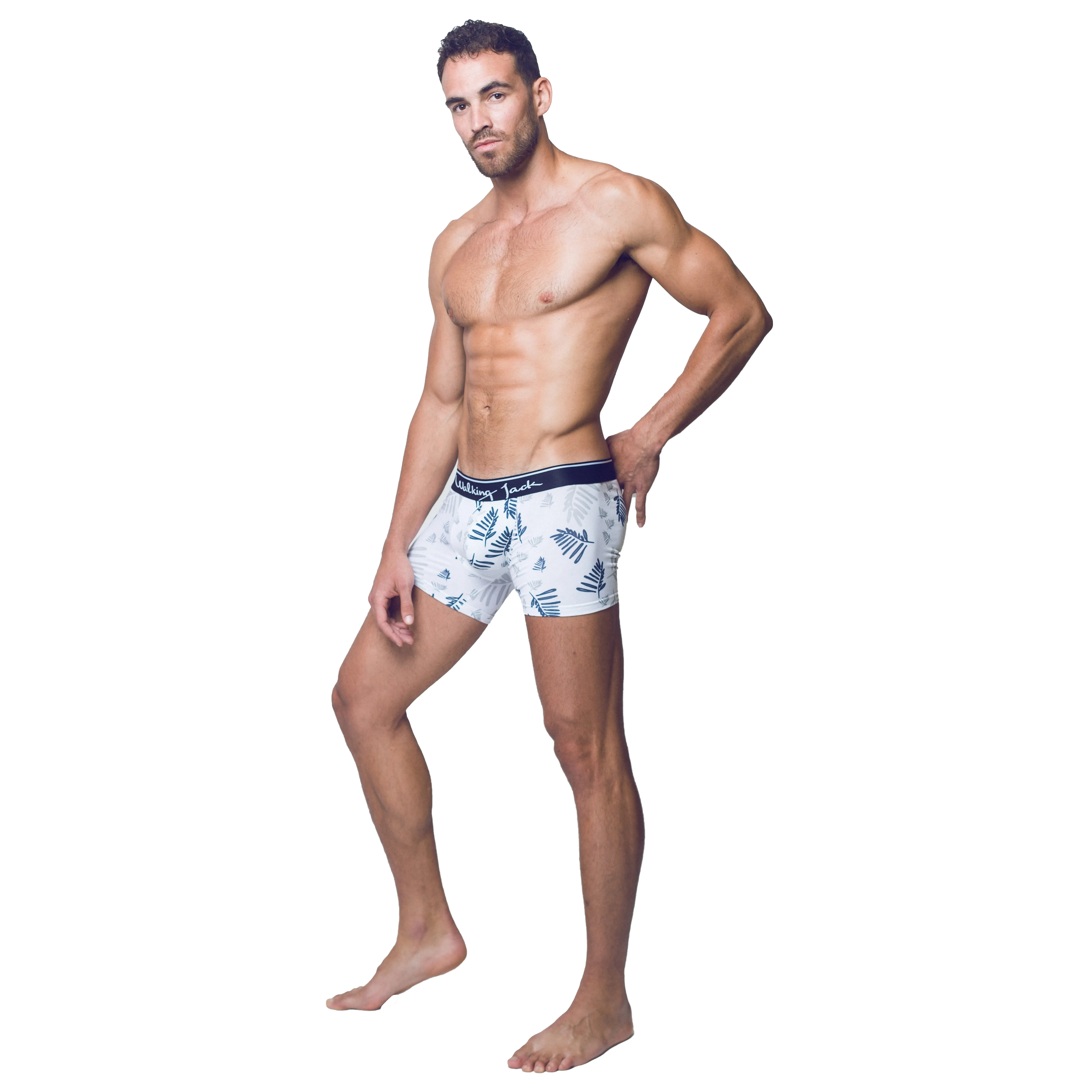 Boxer Fern Print - Walking Jack : vente shorty boxers homme Walking...