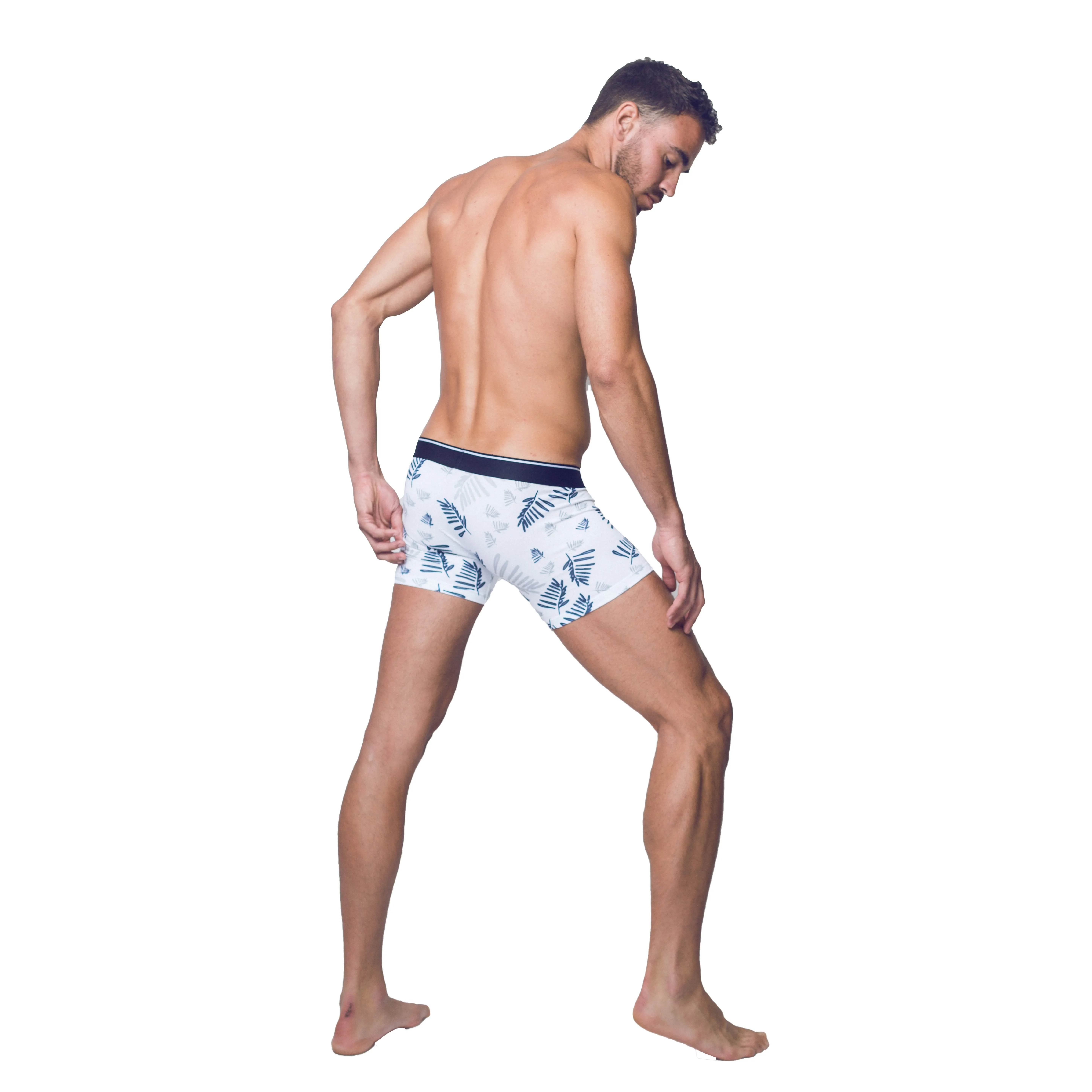 Boxer Fern Print - Walking Jack : vente shorty boxers homme Walking...