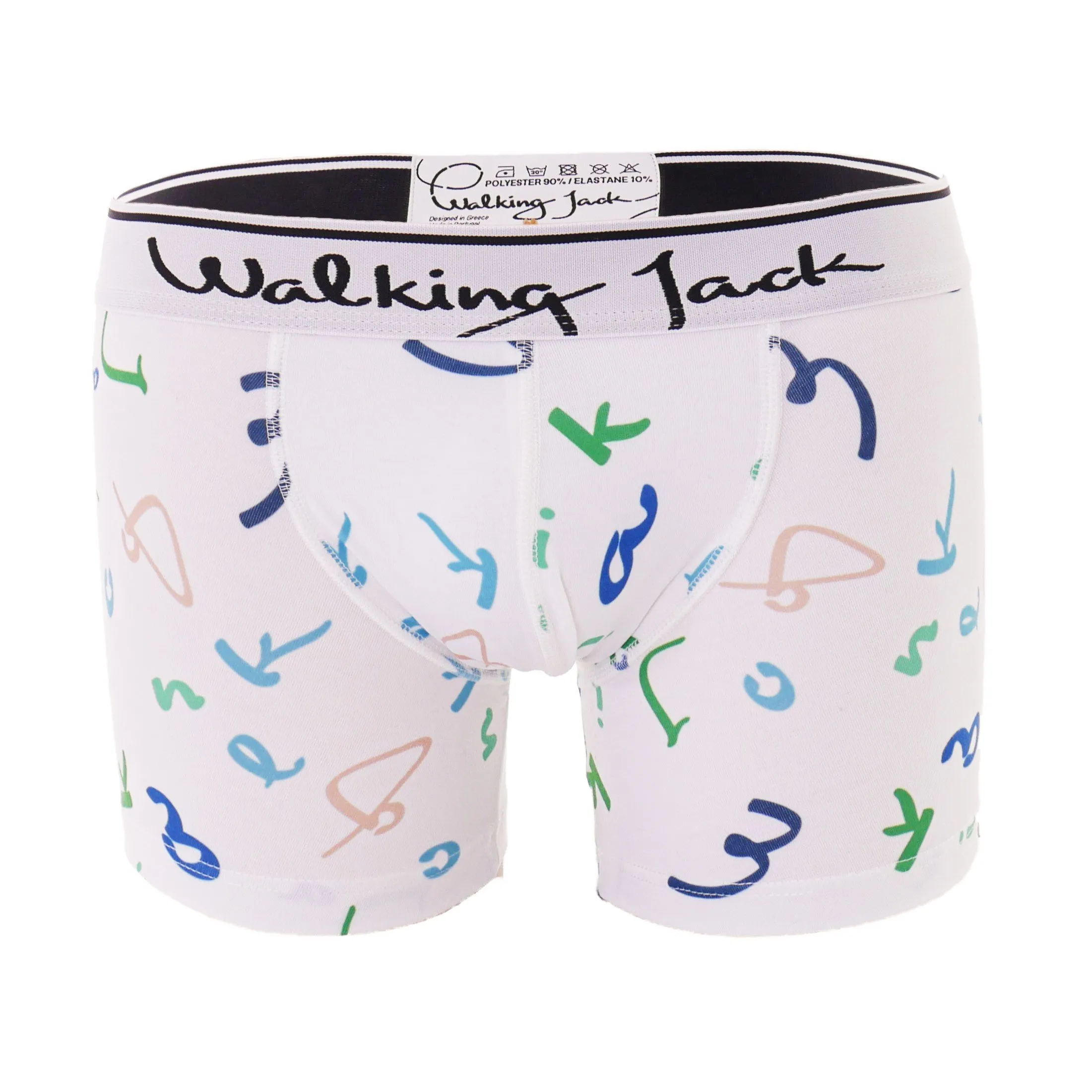 Boxer Letters Print - Walking Jack : vente shorty boxers homme Walk...