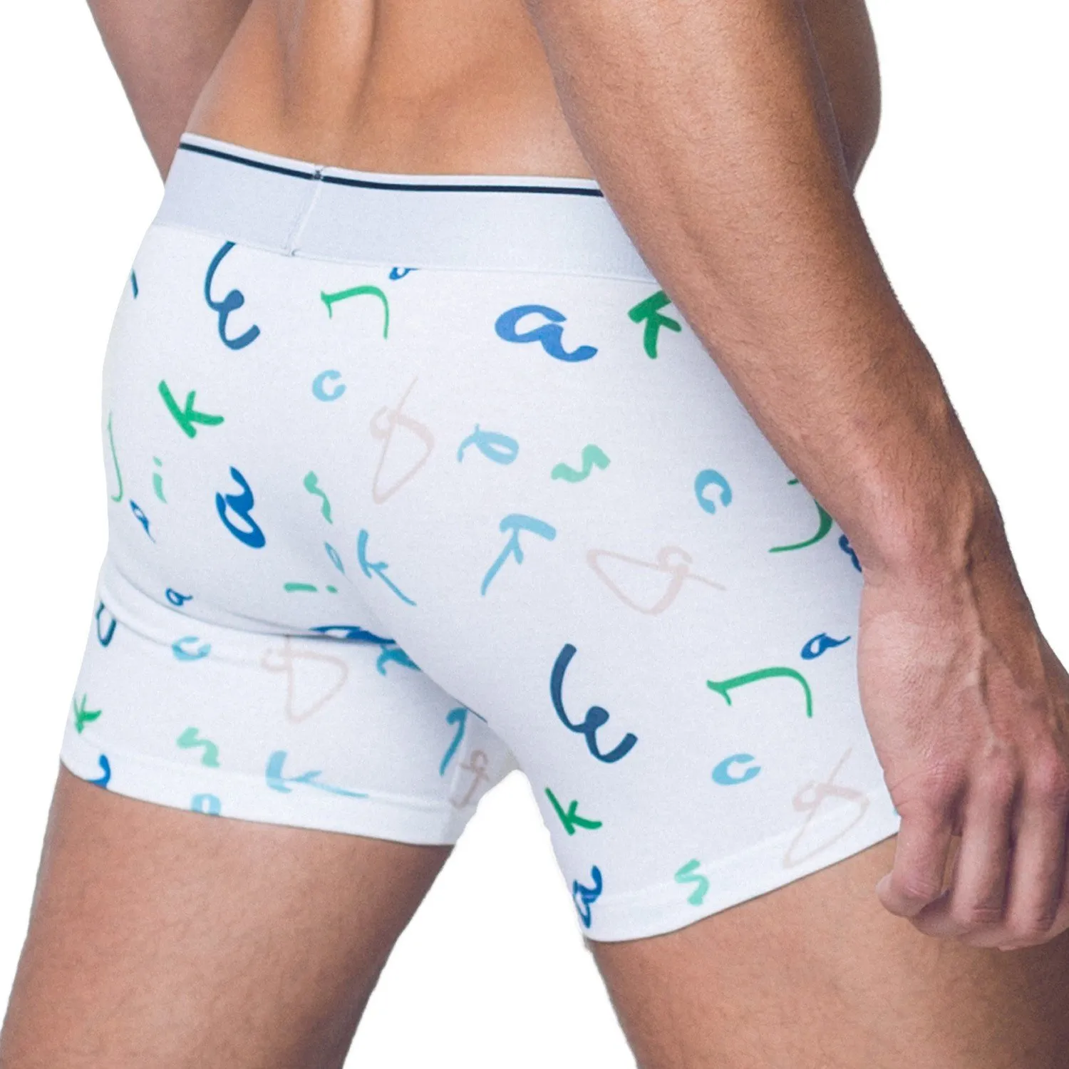 Boxer Letters Print - Walking Jack : vente shorty boxers homme Walk...