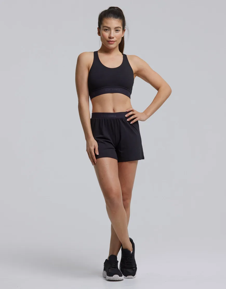 Brassière sport Temps Danse GENNY Noir - Avant scène