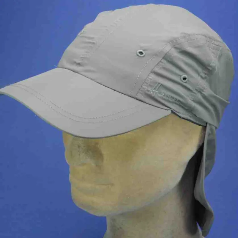 Casquette anti-UV avec protège nuque, couleur olive | Casquette mixte