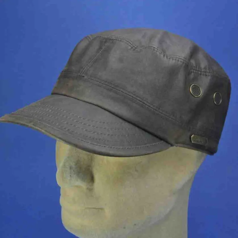 Casquette anti-UV pluie et soleil microfibre marron | Casquette mixte