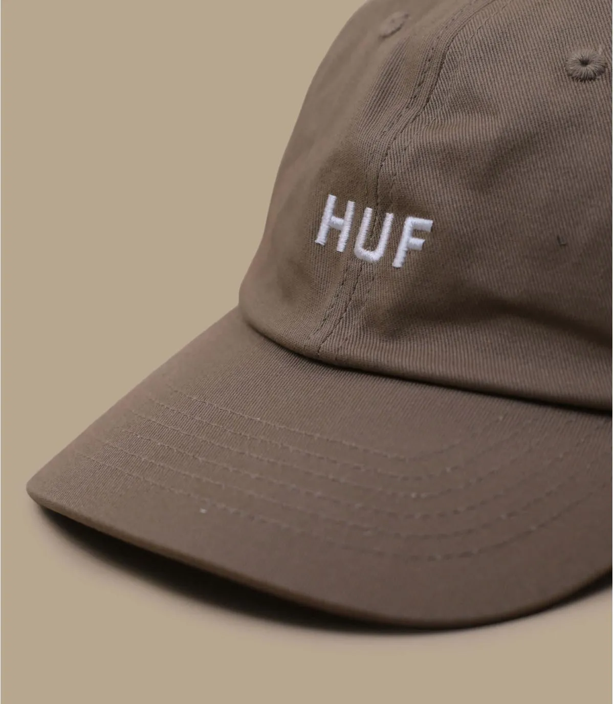 Casquette baseball beige coton - Casquette Set OG biscuit Huf : Headict