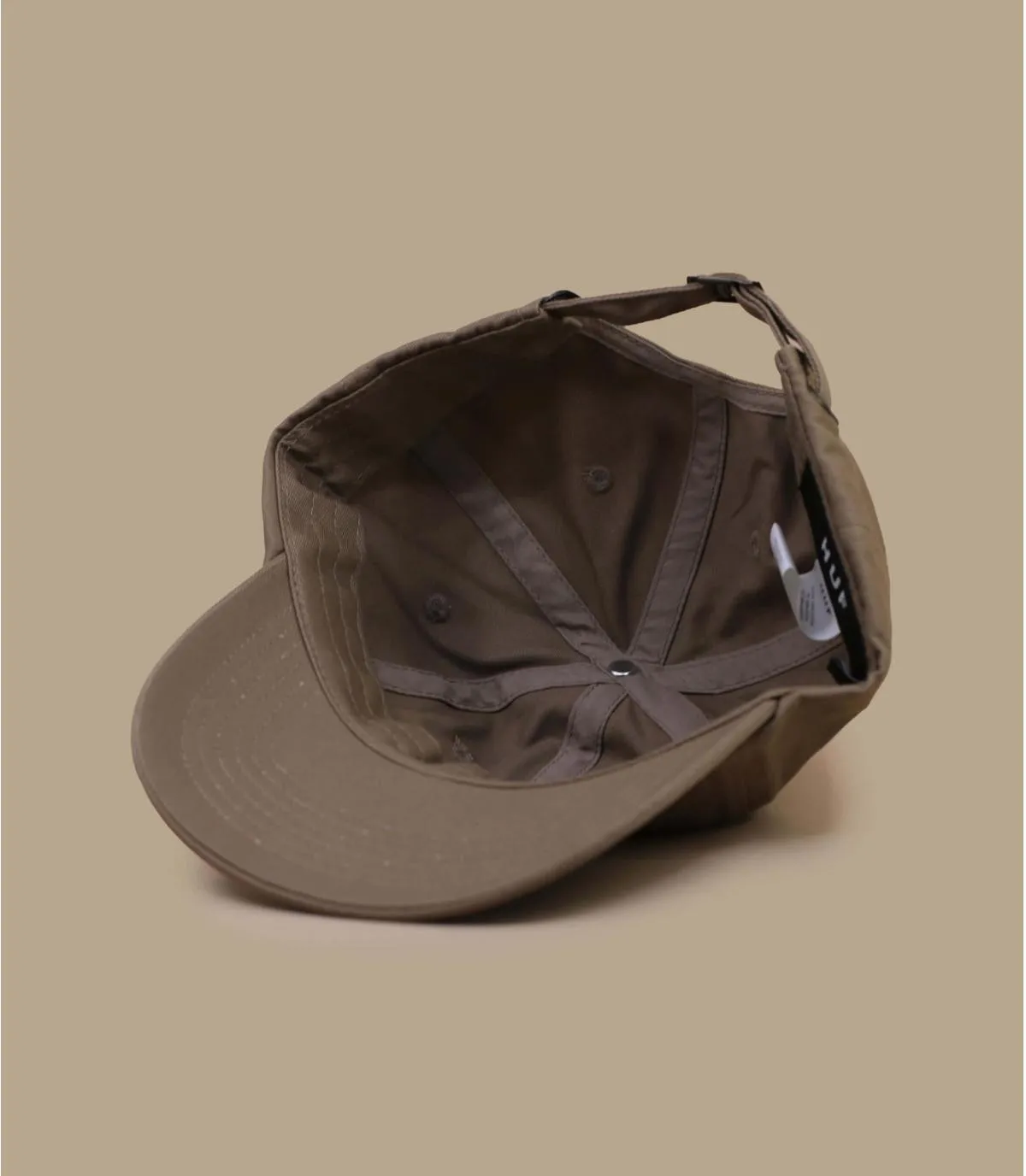 Casquette baseball beige coton - Casquette Set OG biscuit Huf : Headict