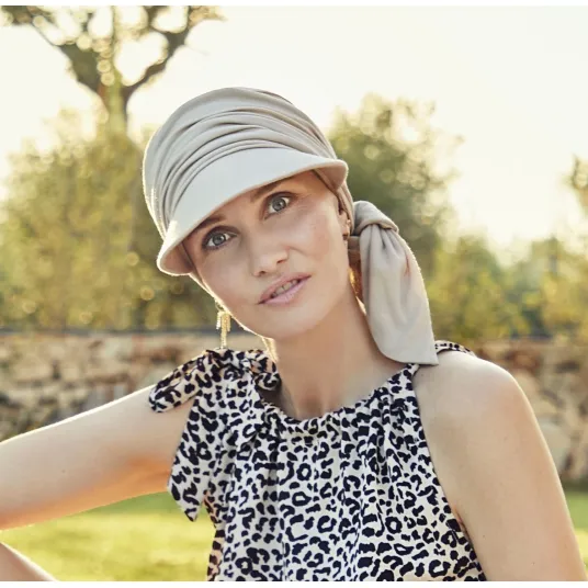 Casquette Beatrice chimio solaire -Sable