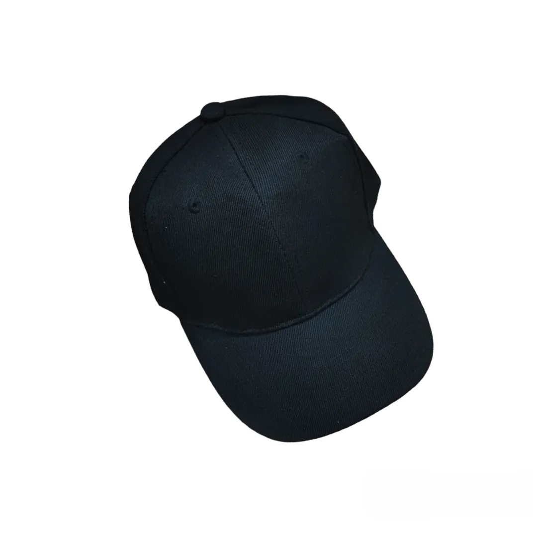 Casquette couleur unie noir (x12)#9