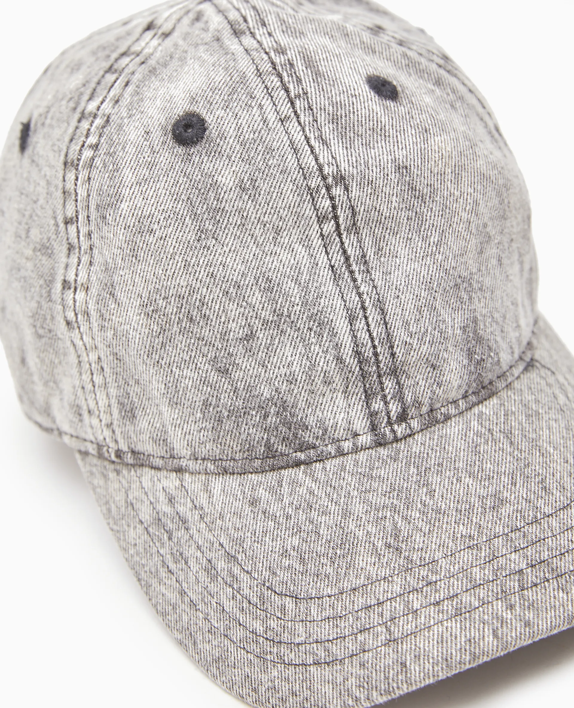 Casquette en jean délavé