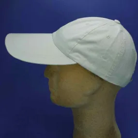 Casquette longue visière en coton coloris écru | Casquette mixte