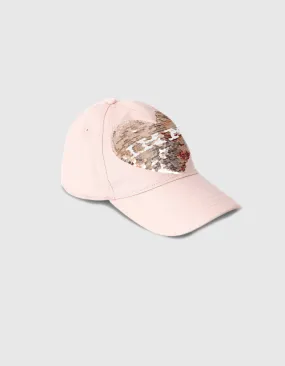 Casquette rose fille