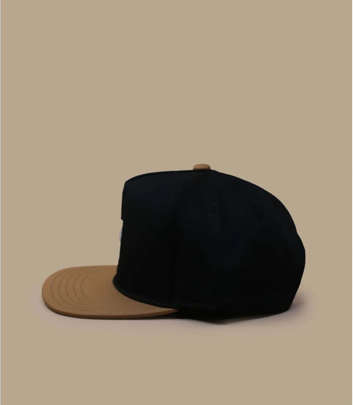 Casquette snapback noir marron - Casquette The Uniform black khaki Coal : Headict