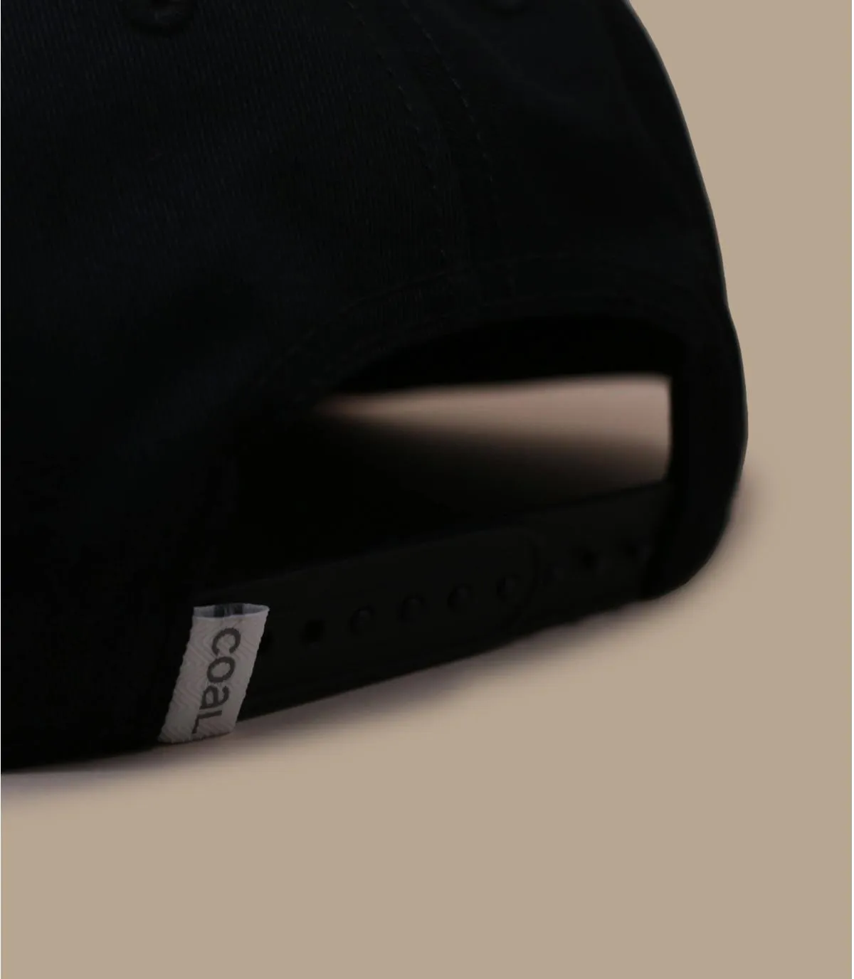 Casquette snapback noir marron - Casquette The Uniform black khaki Coal : Headict