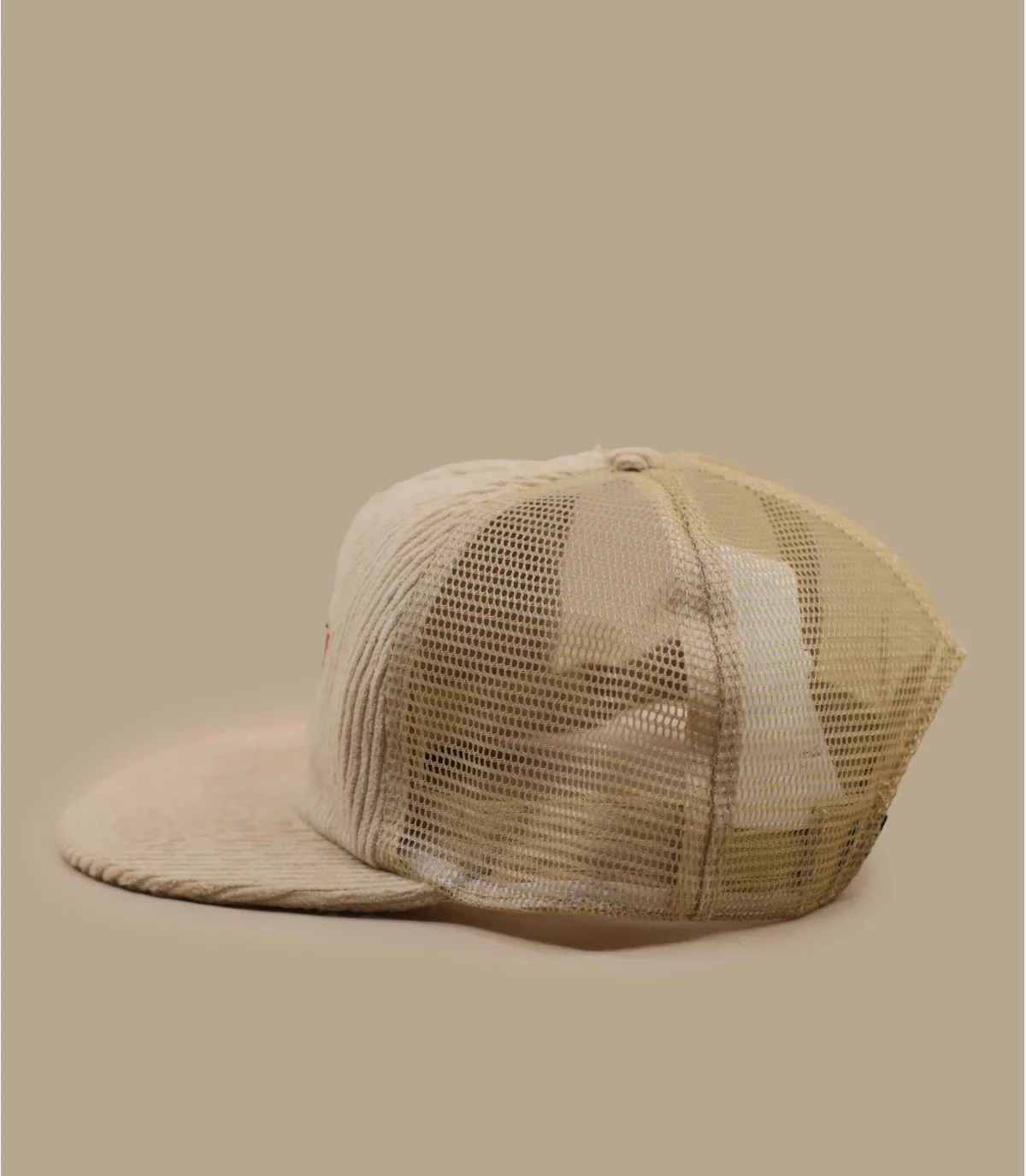 casquette trucker beige - Casquette Stone Draft Cheese straw Volcom : Headict