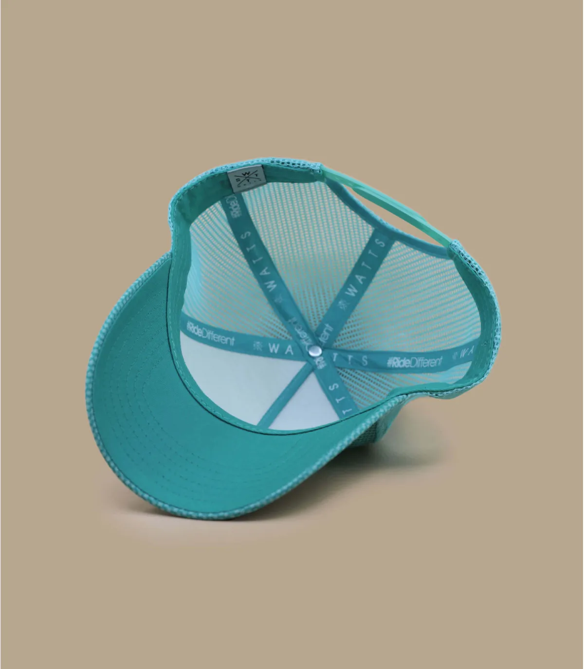 casquette trucker bleue - Casquette Trucker Tribe aruba blue Watts : Headict