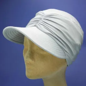 Casquette à grande visière couleur écume | Casquette été femme