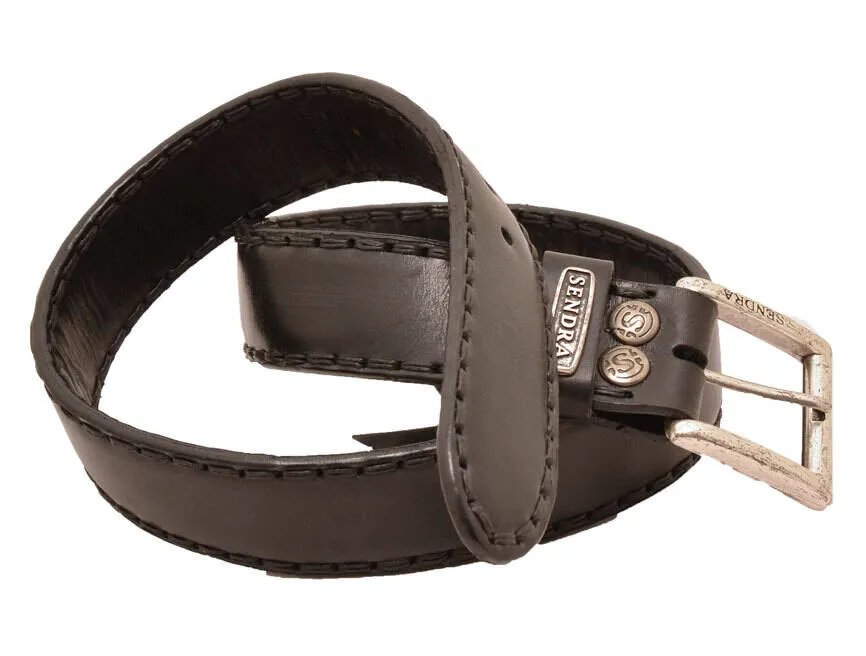 Ceinture cuir vachette noir