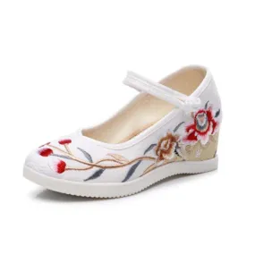 Chaussures Compensées Retro Pin Up