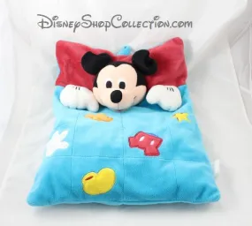 Coussin range pyjama souris Mickey DISNEYLAND PARIS rectangle bleu ...