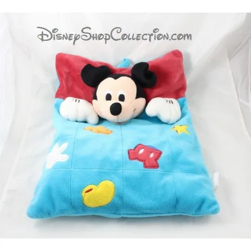 Coussin range pyjama souris Mickey DISNEYLAND PARIS rectangle bleu ...