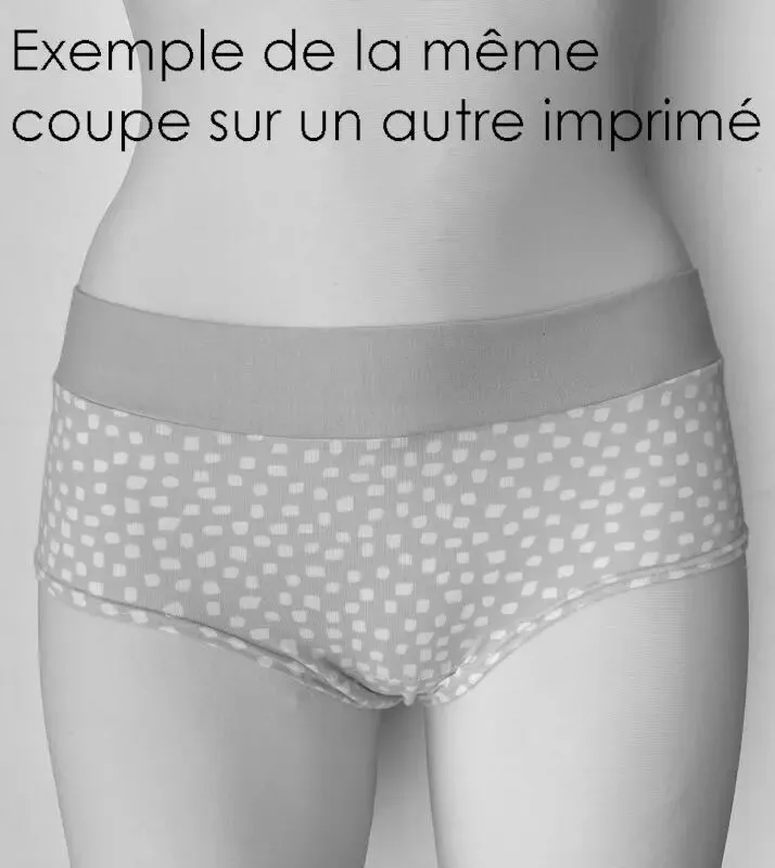 Culotte coton bio petites fleurs taille haute Colorio