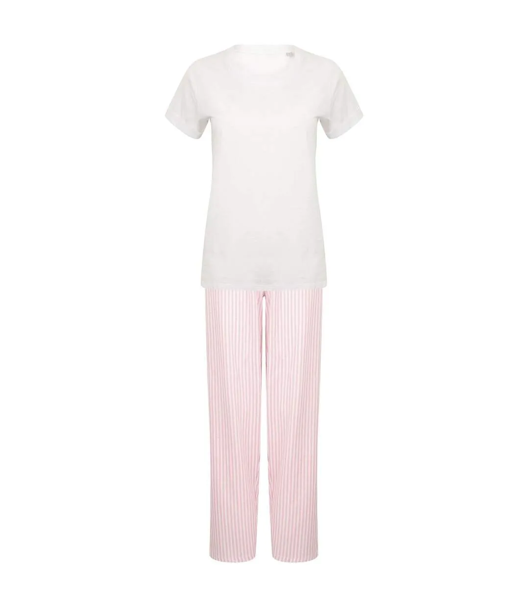 Ensemble de pyjama femme blanc / rose Towel City