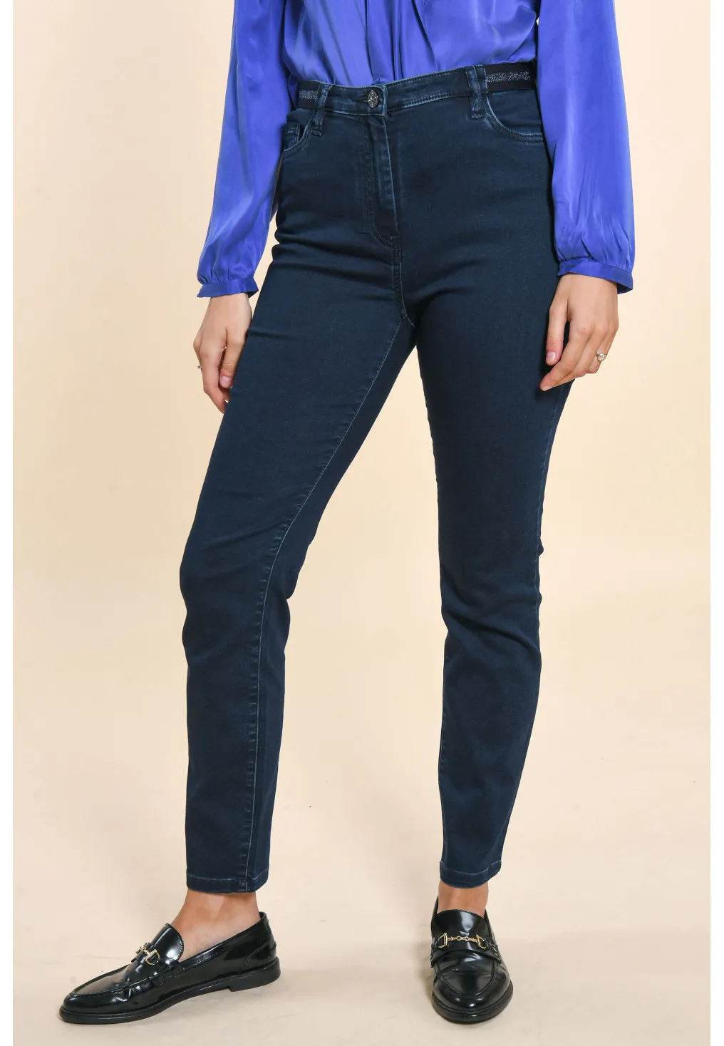 FIT - PANTALON SPORT SLIM 7/8ÈME - DENIM