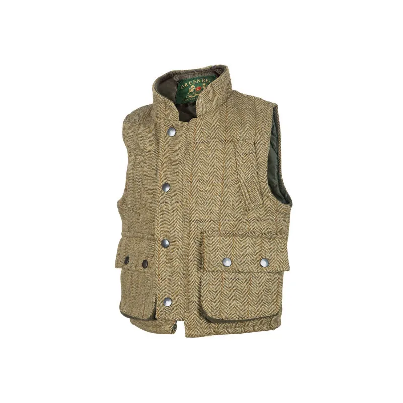 Gilet enfant tweed