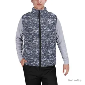 Gilet matelassé doudoune sans manches avec col montant camouflage US Navy NWUPAT