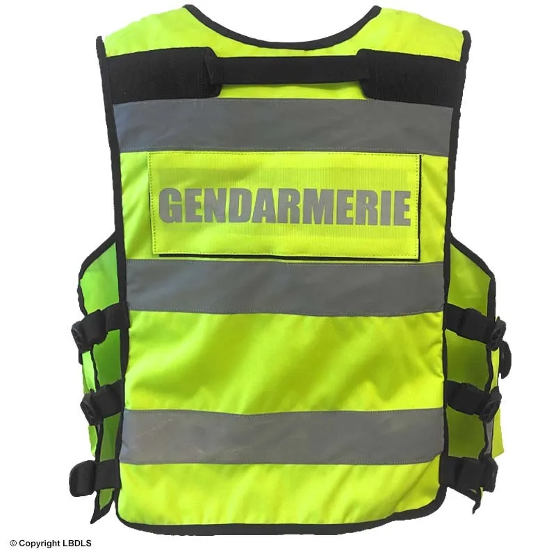 Gilet MULTIPOCKET 2.0 GENDARMERIE M.O.L.L.E jaune réglable S à 4XL