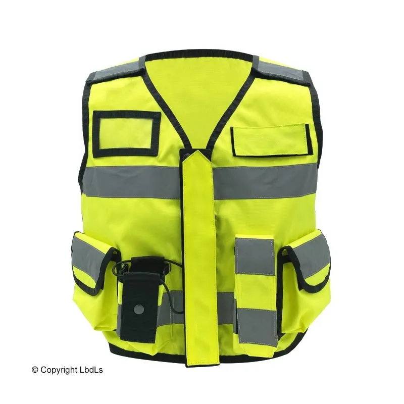 Gilet MULTIPOCKET haute visibilité personnalisable