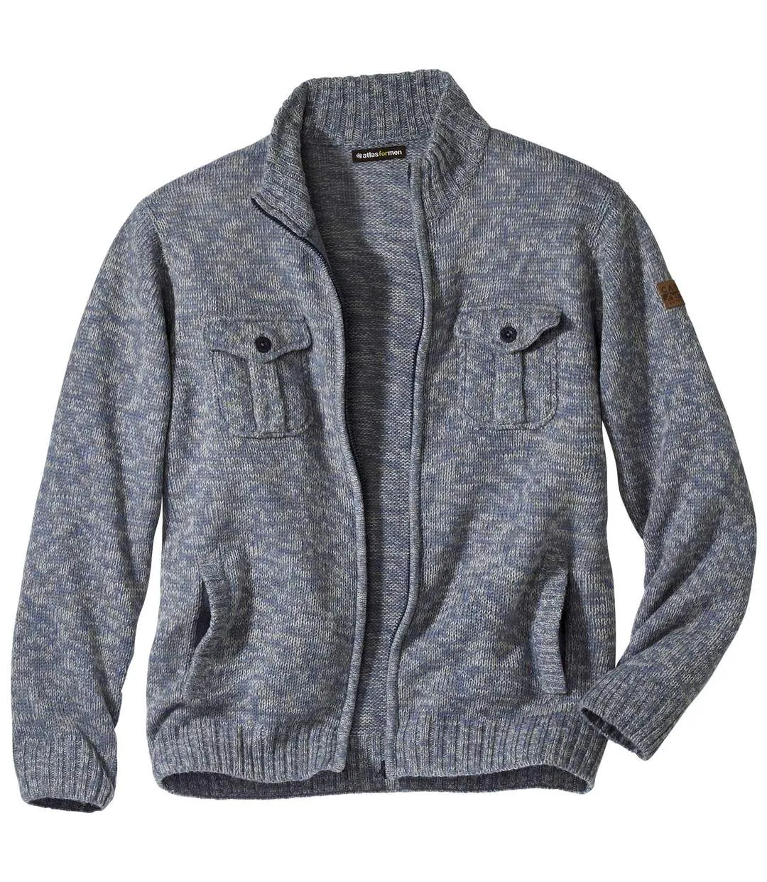 Gilet Tricot Zippé Casual