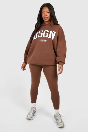 Grande taille - Ensemble avec sweat à capuche et legging