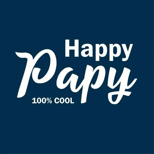 Happy papy - t-shirt en coton bio – grand-père