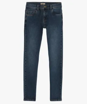 jean coupe skinny en matiere extensible garcon bleu jeans