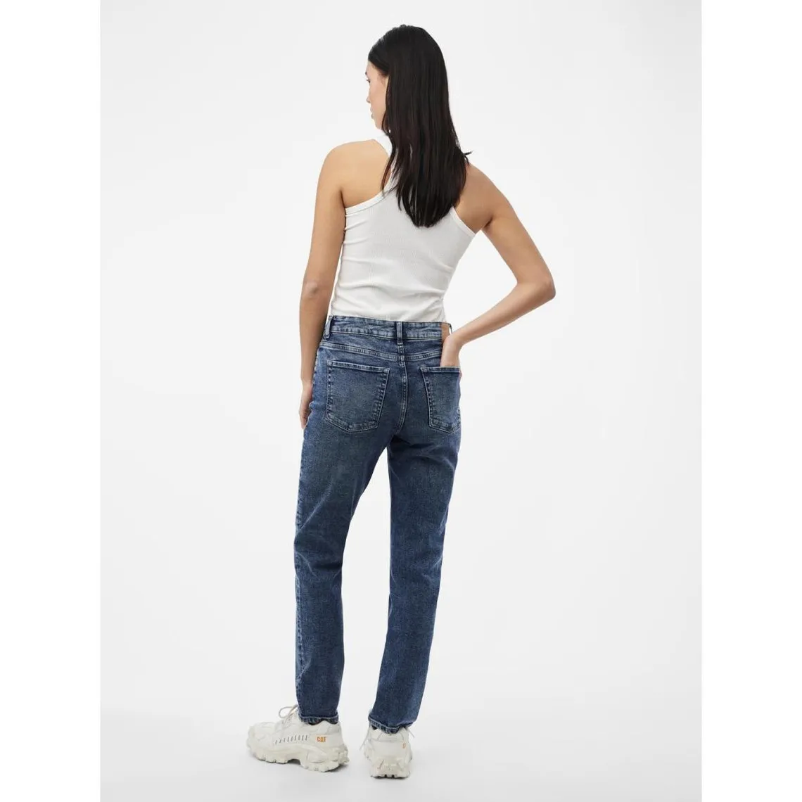 Jean coupe tapered bleu en coton | 3 Suisses