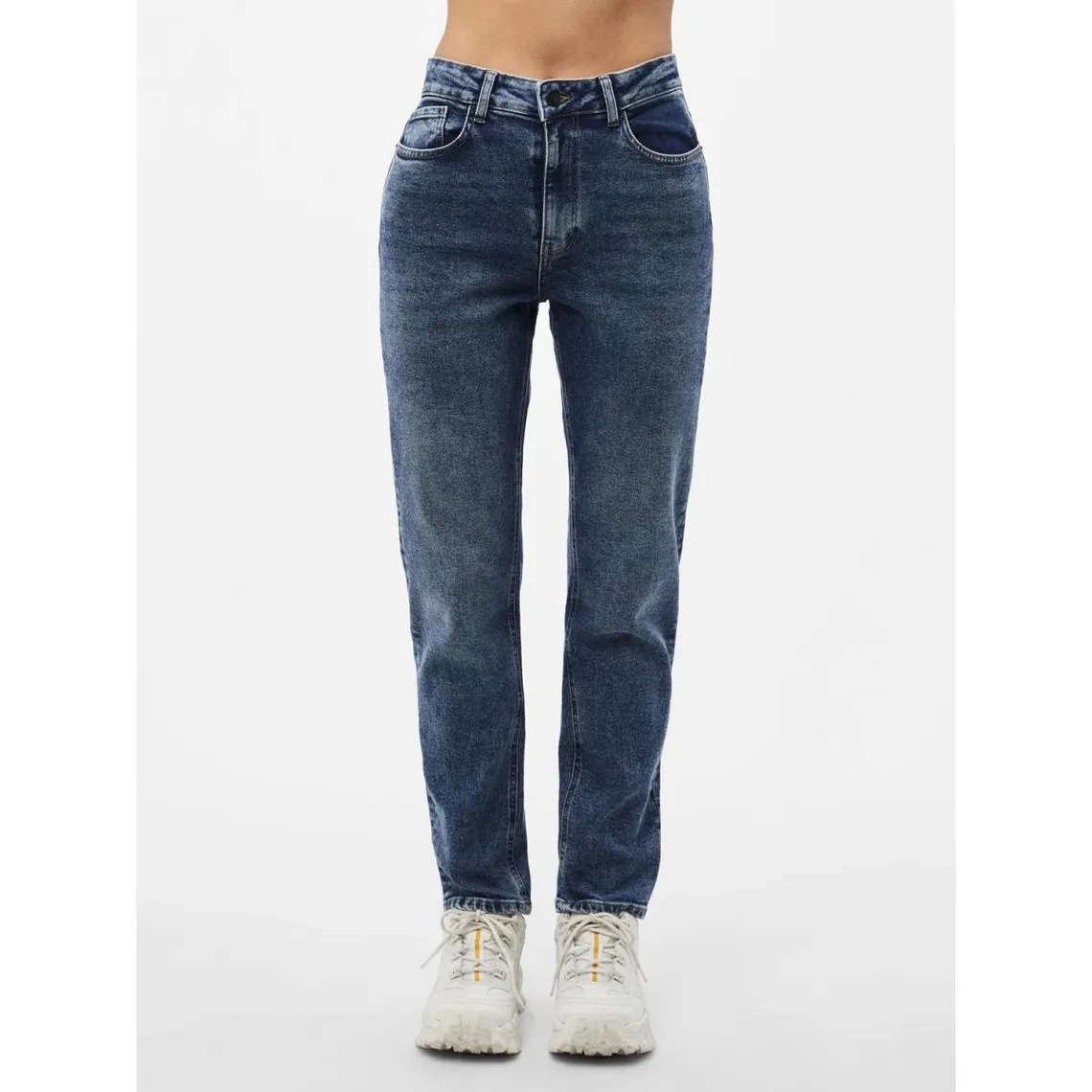 Jean coupe tapered bleu en coton | 3 Suisses