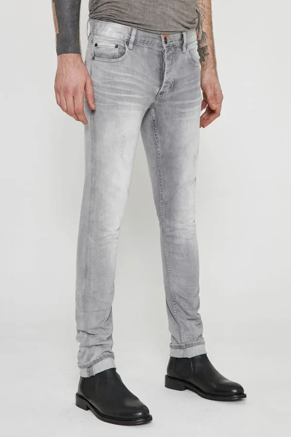 Jean Deepend H7ALLS1 gris clair délavé 