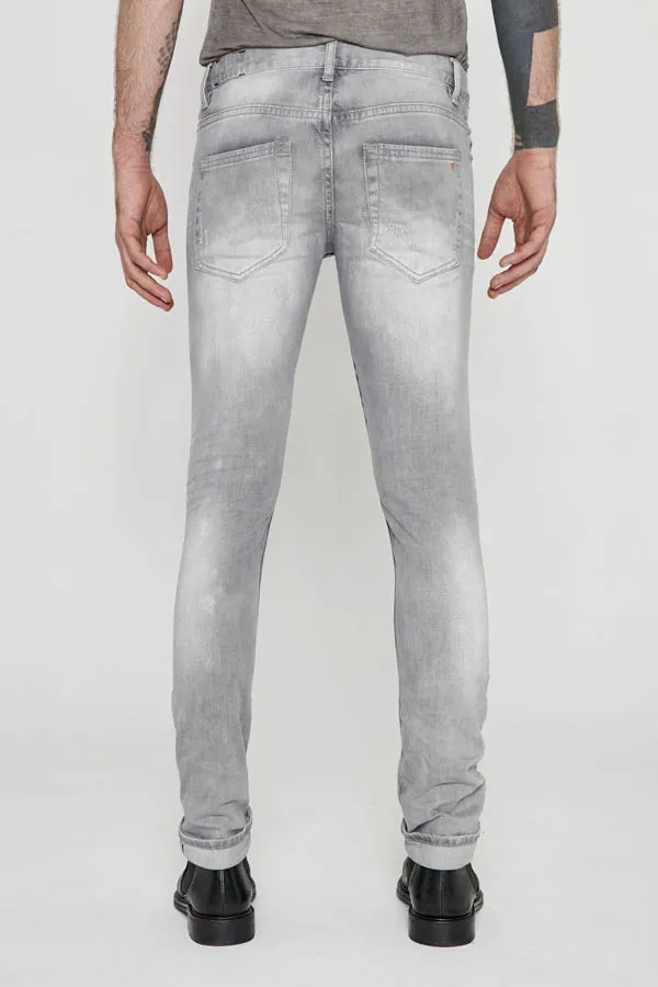 Jean Deepend H7ALLS1 gris clair délavé 