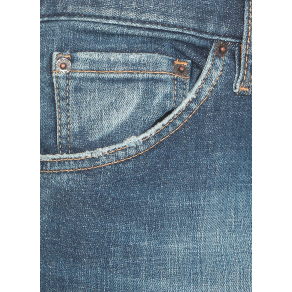 Jean en Coton Bleu avec Patch Logo