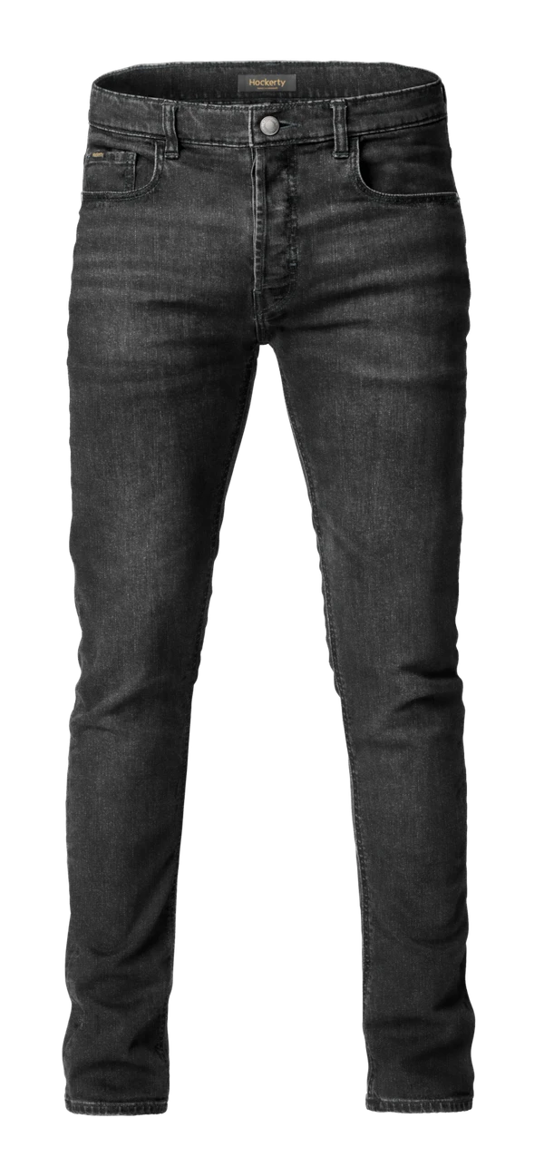 Jean slim washed black avec boutons