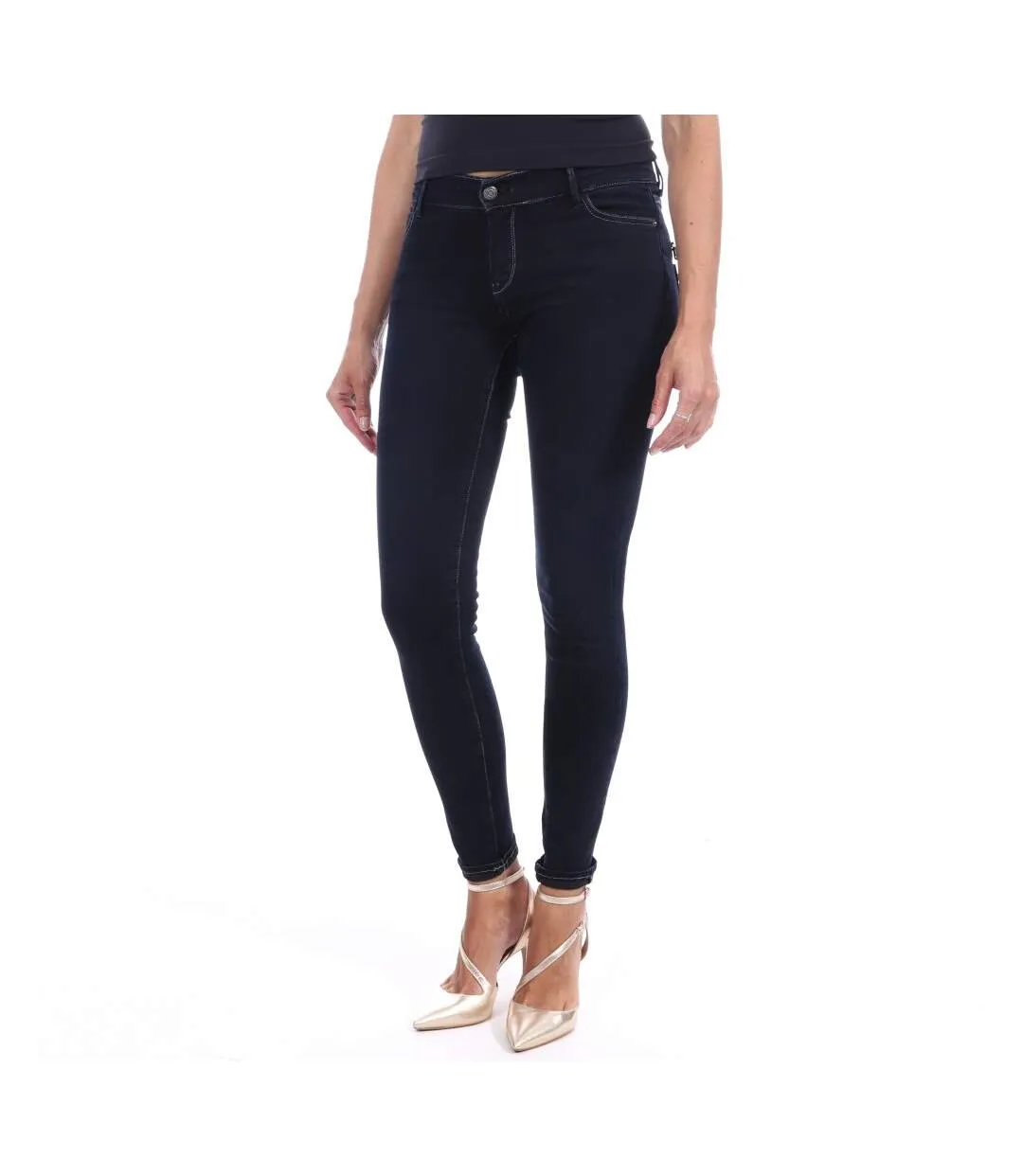 Jeans bleu skinny femme Teddy Smith Ava